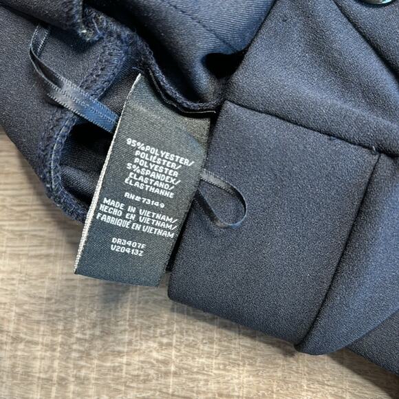 BBJ LOS ANGELES Navy Wide Leg High Waist Button Detail Pants Women’s - Picture 4 of 7